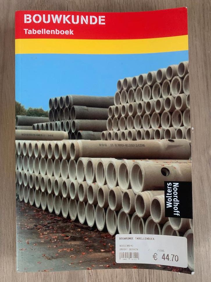 Bouwkunde tabellenboek, Boeken, Techniek, Zo goed als nieuw, Bouwkunde, Ophalen of Verzenden