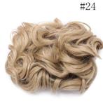 Chignon haar stuk Blonde Grote Dikke Krullen Scrunchie Blond, Nieuw, Ophalen of Verzenden, Pruik of Haarverlenging