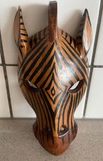 Prachtig houten masker zebra afrika, Ophalen of Verzenden