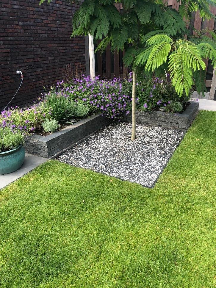 natuursteen stapelblokken strak of ruw 12x12x50 borderblok, Tuin en Terras, Bielzen en Borders, Nieuw, Blok, Natuursteen, Minder dan 25 cm
