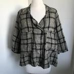 Transit par such linnen blouse jasje ruit 100% linnen maat 3, Verzenden, Zo goed als nieuw