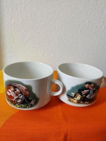 Twee mooie vintage Royco soepkoppen van Ot en Sien  beschikbaar voor biedingen