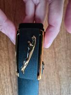 Jaguar Riem - 110cm - Gouden Embleem, Sieraden, Tassen en Uiterlijk, Ringen, Ophalen of Verzenden, Zo goed als nieuw, Zwart, Heer