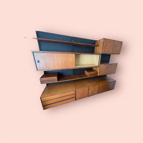 Sixties wall system, Huis en Inrichting, Woonaccessoires | Wandplanken en Boekenplanken, Gebruikt, Ophalen