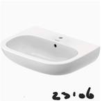 Verschillende wastafels duravit wit met kraangat, Huis en Inrichting, Badkamer | Badkamermeubels, Ophalen, Nieuw, 50 tot 100 cm