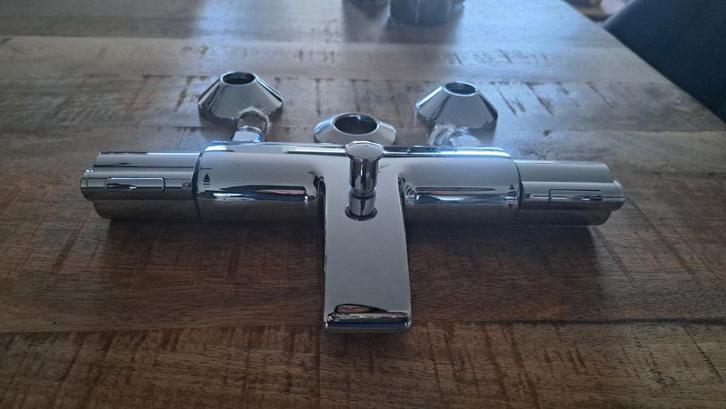 Grohe Precision mengkraan Trend thermostatische chroom, Doe-het-zelf en Verbouw, Sanitair, Zo goed als nieuw, Kraan, Chroom, Koper