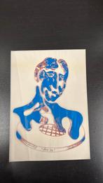 Zeefdruk Guus Slauerhoff 28 x 20 cm, Antiek en Kunst, Ophalen of Verzenden