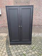 IKEA Havsta kast met plint zwart, 100 tot 150 cm, Meerdere deuren, 50 tot 100 cm, Zo goed als nieuw
