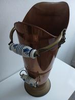 Koperen Kolenkit met Delfts Blauwe Handvatten, Antiek en Kunst, Antiek | Koper en Brons, Ophalen, Koper