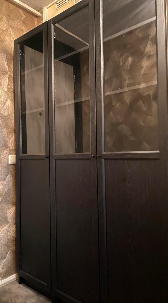 Zwart Billy boekenkast, Huis en Inrichting, Kasten | Vitrinekasten, Zo goed als nieuw, 200 cm of meer, 50 tot 100 cm, 25 tot 50 cm