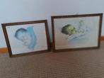 Slapende babies., Antiek en Kunst, Kunst | Schilderijen | Modern, Ophalen of Verzenden