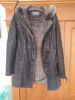 Warme Winterjas met Bontkraag, Maat 38/40 (M), Bruin, Ophalen of Verzenden, Zo goed als nieuw