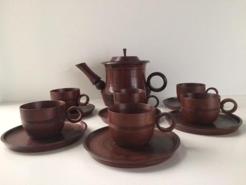 EXCLUSIEVE theeset Azie woondecoratie Rosewood/palisander, Huis en Inrichting, Woonaccessoires | Wanddecoraties, Nieuw, Ophalen of Verzenden