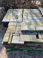 Beton tegel wildverband antraciet +-16 m2, Tuin en Terras, Tegels en Klinkers, Ophalen, Zo goed als nieuw, Beton, Terrastegels