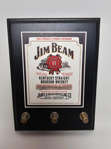 Jim Beam houten sleutel wandbord leuk voor je mancave  beschikbaar voor biedingen