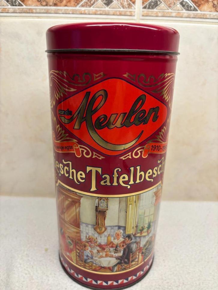 Blikken Beschuitbus van der Meulen 75 Jaar (6), Antiek en Kunst, Curiosa en Brocante, Ophalen of Verzenden