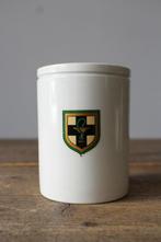 Oude Franse brocante zalfpot *Pronck & Praal*, Ophalen of Verzenden