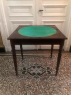 ANTIEKE FRANSE BIJZETTAFEL SIDETABLE KAARTTAFEL 1870 MAHONIE, Ophalen