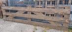 houten landhek 3,5 mtr + 2,5 mtr 2 delig, Ophalen of Verzenden, Gebruikt, Hout, Tuinhek