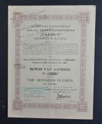 Assam Thee Onderneming Taloen - Batavia 1912, Postzegels en Munten, Aandelen en Waardepapieren, Verzenden, Voor 1920, Aandeel