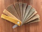 Bunch met staaltjes tapijt / vloerbedekking oker geel bruin, Ophalen of Verzenden, Zo goed als nieuw, Materiaal