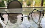 vintage zonnebril Chanel 4092 rimless dames & heren zgst, Gebruikt, Zonnebril, Grijs, Ophalen
