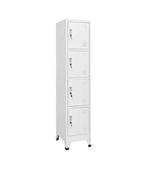 Lockerkast met 4 Vakken 38x45x180 cm - Grijs (nieuw), Ophalen, Nieuw
