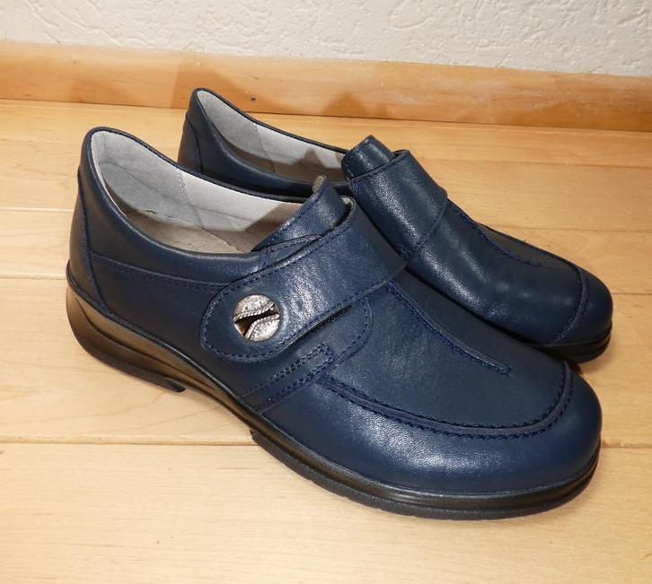 NIEUW Stuppy instappers maat 38 wijdte H blauw klittenband, Kleding | Dames, Schoenen, Nieuw, Instappers, Blauw, Verzenden