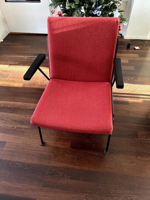 Wim Rietveld OASE stoel (2 stuks), Huis en Inrichting, Fauteuils, Gebruikt, Metaal, Stof, 50 tot 75 cm, Minder dan 75 cm, Ophalen
