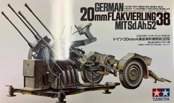 Coelianmodels, Tamiya 35091, Flakvierling 20mm,1/35, € 12,99 beschikbaar voor biedingen