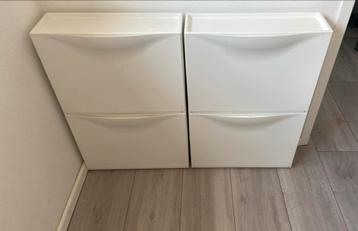 Wite schoenen kast 4stuks beschikbaar voor biedingen