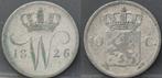 Zilveren dubbeltje 1826 U - 10 cent 1826 U van Willem I, Postzegels en Munten, Munten | Nederland, Koning Willem I, Zilver, 10 cent