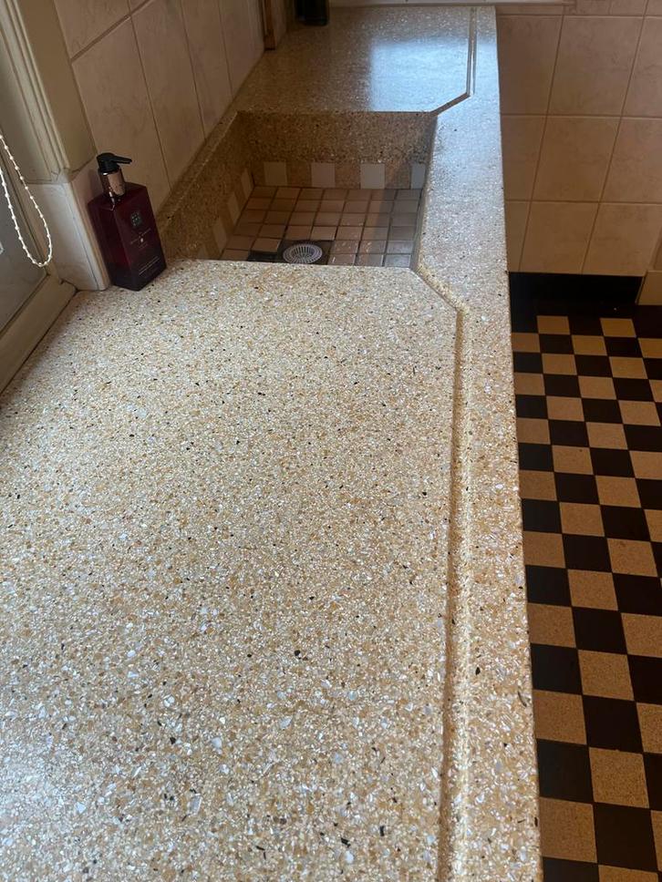 Keukenblok met Terrazzo Blad, Huis en Inrichting, Keuken | Complete keukens, Gebruikt, Enkelwandige keuken, Overige kleuren, Graniet of Steen