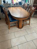 Uittrek tafel met stoelen, Ophalen, Zo goed als nieuw, 4 tot 6 stoelen