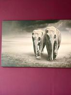 Olifanten canvas, Huis en Inrichting, Woonaccessoires | Schilderijen, Tekeningen en Foto's, Ophalen, Zo goed als nieuw, Schilderij