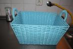 mandje blauw, Ophalen of Verzenden, Gebruikt, Rechthoekig, Mand
