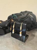 Akoya zoutwater parel saffier beschermt geluk magie uniek, Ophalen of Verzenden, Nieuw, Zilver, Met edelsteen