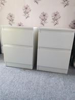 KULLEN Ladekast 2 lades wit of zwartbruin, Huis en Inrichting, Kasten | Ladekasten, Ophalen, 25 tot 50 cm, 50 tot 100 cm, Minder dan 100 cm