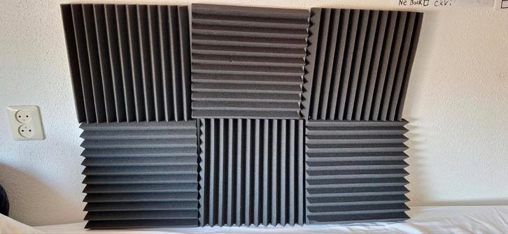 Geluidsisolatie panelen foam 30x30cm 6 stuks, Doe-het-zelf en Verbouw, Platen en Panelen, Zo goed als nieuw, Overige materialen