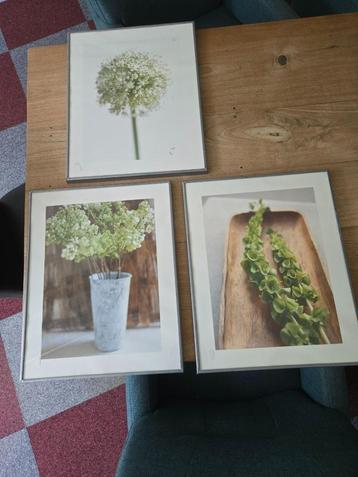 Set van 3 vintage schilderijtjes beschikbaar voor biedingen