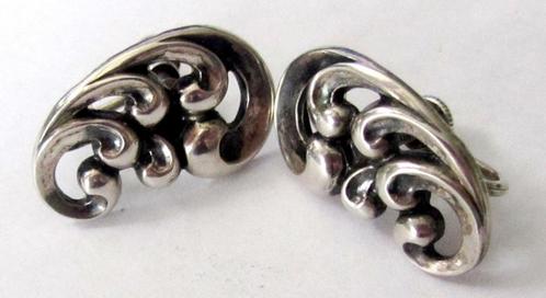 Vintage Danecraft Sterling Silver elegante schroef oorbellen, Sieraden, Tassen en Uiterlijk, Antieke sieraden, Oorbellen, Zilver