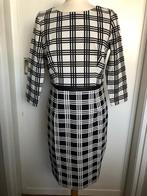 NIEUWE DESIGN Jurk 44 RUITMOTIEF - Addy van de Krommenacker, Kleding | Dames, Jurken, Wilms, Zwart, Maat 42/44 (L), Nieuw