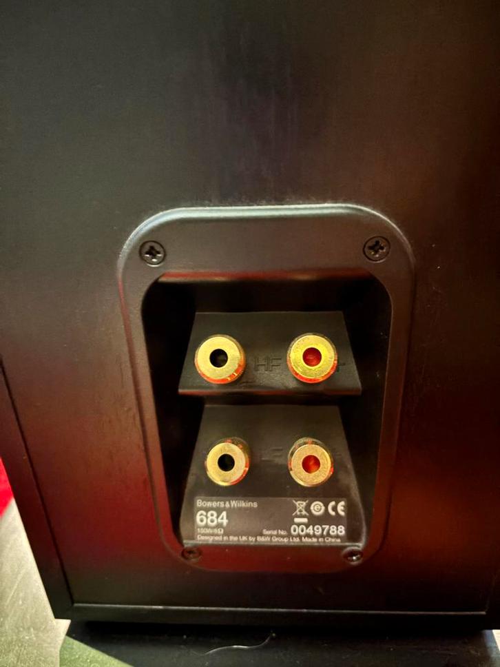 Bowers & Wilkins 684 Speakers - Topconditie!, Audio, Tv en Foto, Luidsprekers, Zo goed als nieuw, Front, Rear of Stereo speakers