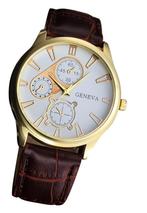polshorloge mannen reloj hombre / bruine band - de laatste, Ophalen of Verzenden, Nieuw