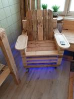 Handgemaakte stoel uit pallethout, Tuin en Terras, Tuinsets en Loungesets, Ophalen of Verzenden, Nieuw, Hout, Stoel