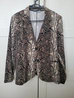 Angelle Milan bruine dieren print blazer maat M zgan., Maat 38/40 (M), Ophalen of Verzenden, Zo goed als nieuw, Jasje