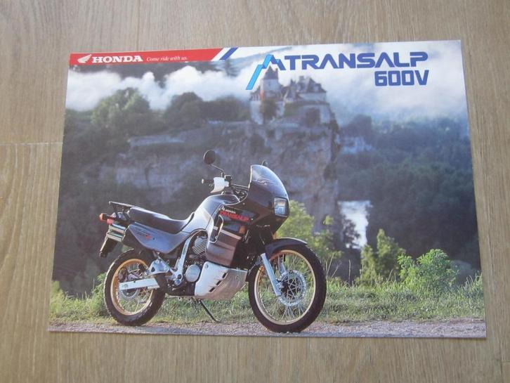 Honda Transalp 600 V brochure folder 1993 ?, Motoren, Handleidingen en Instructieboekjes, Honda, Ophalen of Verzenden
