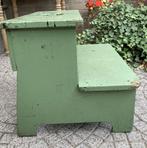 Brocante oud houten trapje - opstapje, Ophalen of Verzenden