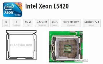 Intel XEON CPU's beschikbaar voor biedingen