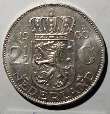 Rijksdaalder 2,5 gulden 1960 FDC- beschikbaar voor biedingen